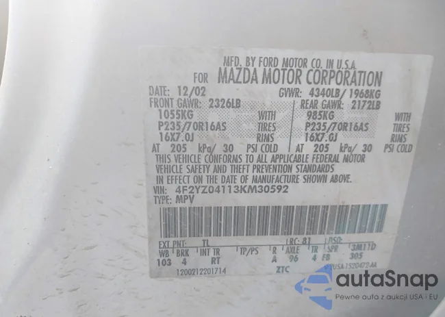 4F2YZ04113KM30592: 38839733