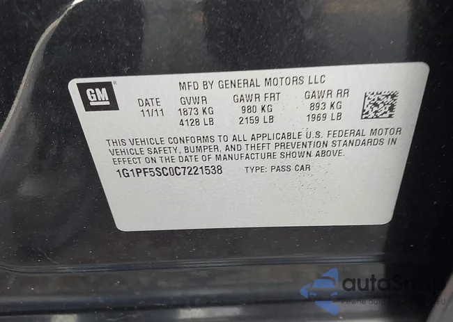 1G1PF5SC0C7221538: 38843587