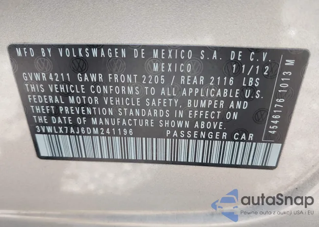 3VWLX7AJ6DM241196: 38849037