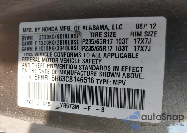 5FNRL5H63CB146516: 38853275