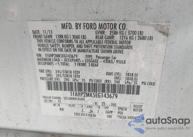 1FAHP2MK5EG143679: 38857090