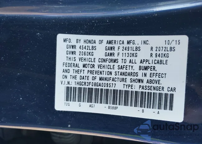 1HGCR3F08GA009577: 38868083