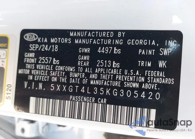 5XXGT4L35KG305420: 38899416