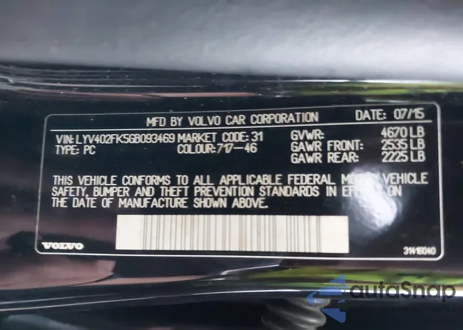 LYV402FK5GB093469: 38898735