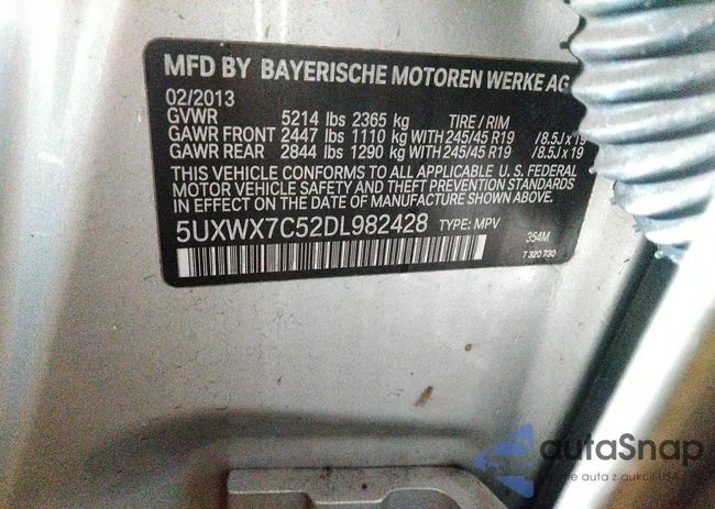 5UXWX7C52DL982428: 38899719