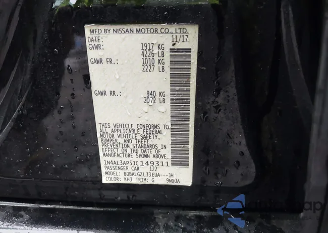 1N4AL3AP5JC149311: 38900930