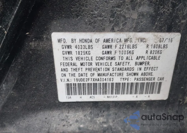 19UDE2F7XHA004163: 38904429