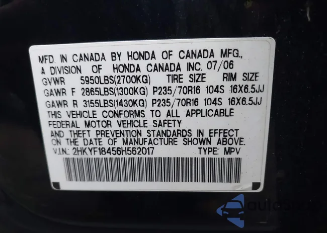 2HKYF18456H562017: 38909329