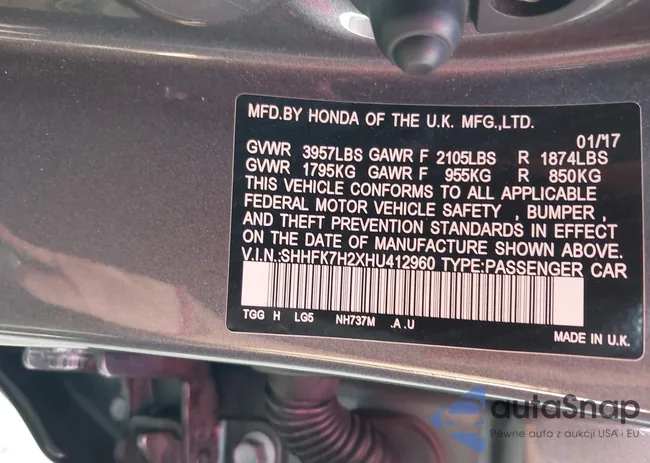 SHHFK7H2XHU412960: 39913337