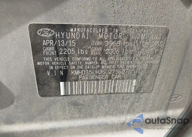 KMHD35LH3GU275657: 39916838