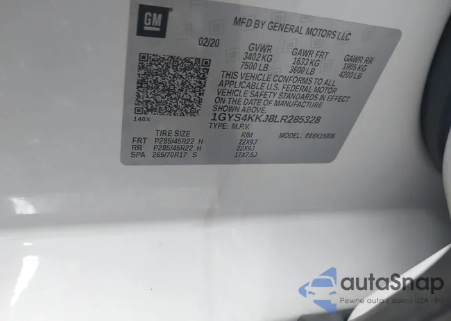 1GYS4KKJ8LR285328: 39916195