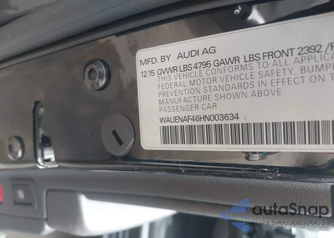 WAUENAF46HN003634: 39917471