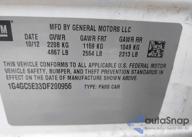 1G4GC5E33DF200956: 39918799