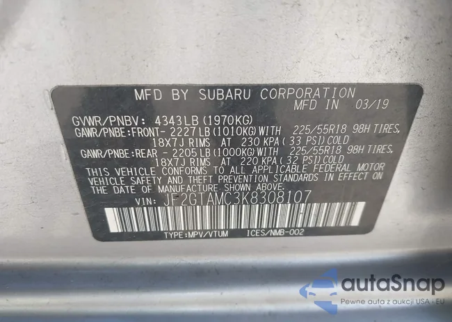 JF2GTAMC3K8308107: 39920602