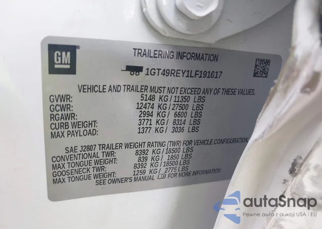 1GT49REY1LF191617: 39920062