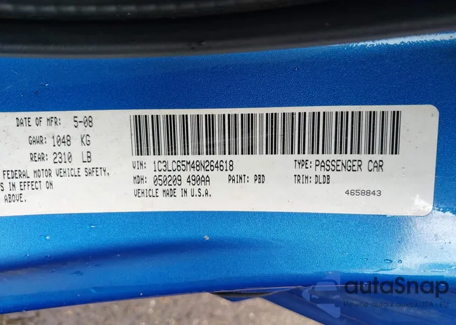 1C3LC65M48N264618: 39921125