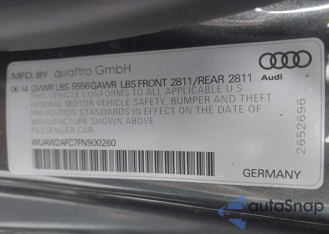 WUAW2AFC7FN900260: 39922105