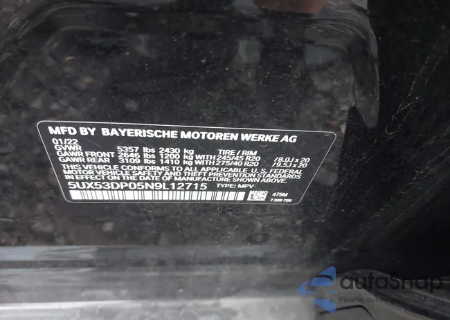 5UX53DP05N9L12715: 39927839