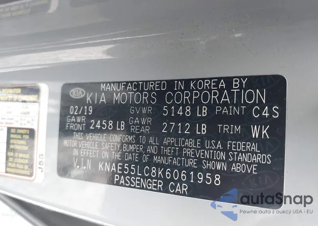 KNAE55LC8K6061958: 39933525