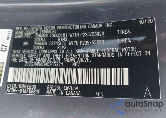 2T2SZMDA5MC265321: 39934848