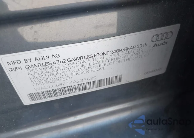 WAULC68E14A235690: 39935649