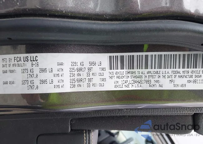 1C4PJLCB4HW517093: 39935340