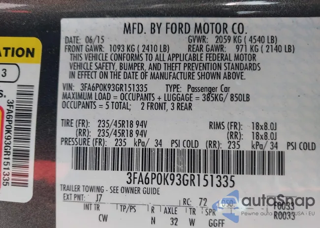 3FA6P0K93GR151335: 39937795