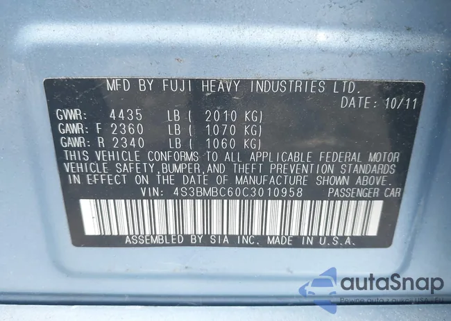 4S3BMBC60C3010958: 39938203