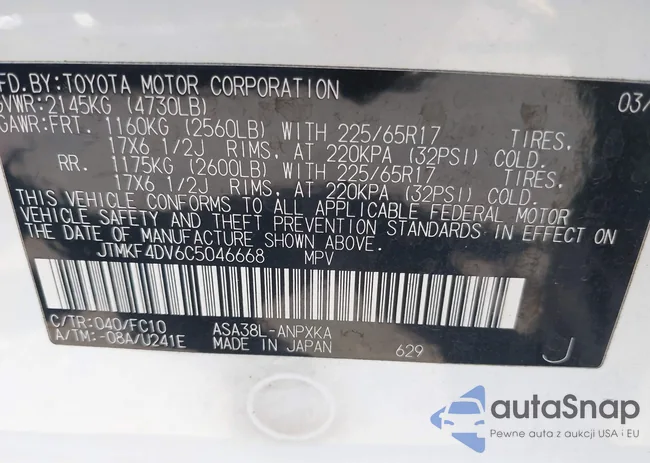 JTMKF4DV6C5046668: 39939272