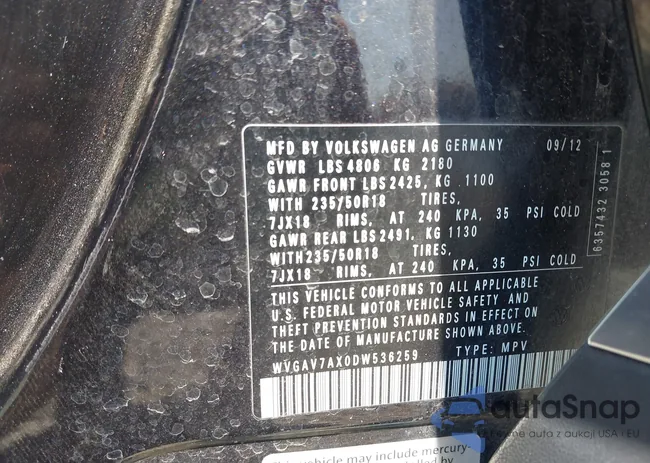 WVGAV7AX0DW536259: 39940133