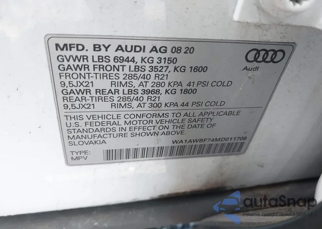 WA1AWBF74MD011708: 39943162