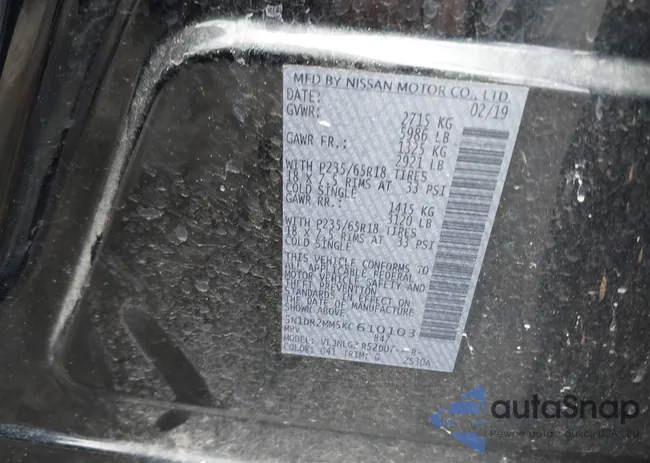 5N1DR2MM5KC610103: 39947101