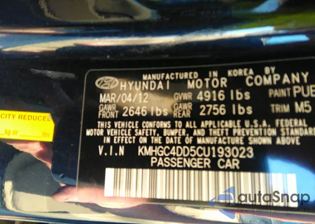 KMHGC4DD5CU193023: 39948299