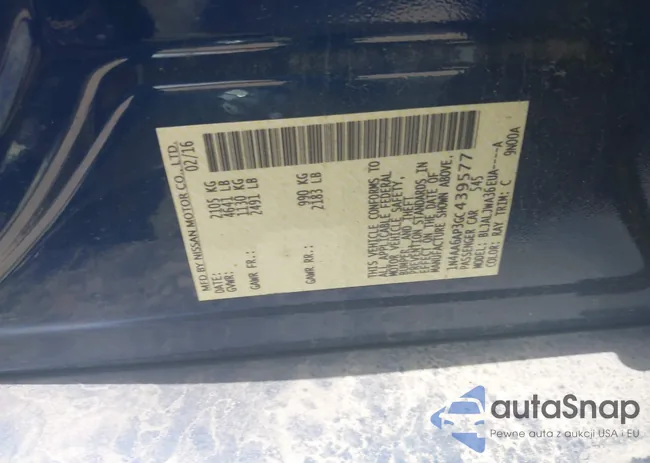 1N4AA6AP3GC439577: 39951161