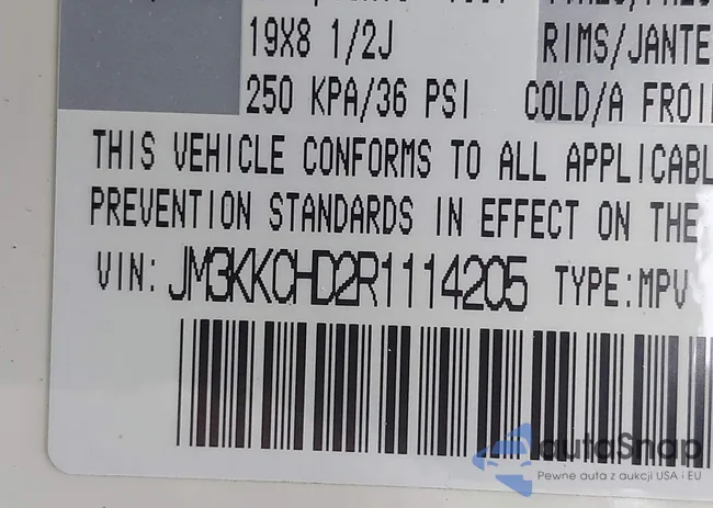 JM3KKCHD2R1114205: 39952885