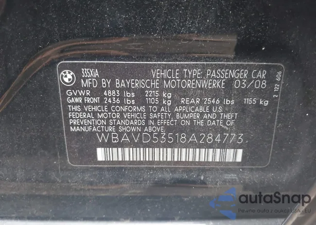 WBAVD53518A284773: 39953178