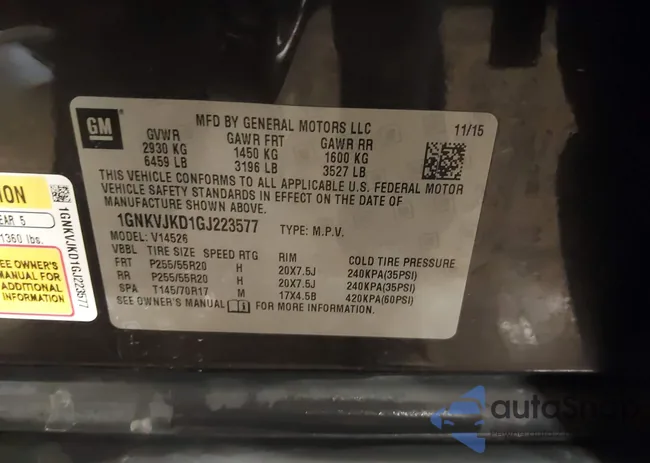 1GNKVJKD1GJ223577: 39960445