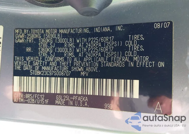 5TDBK23C97S008707: 39966599