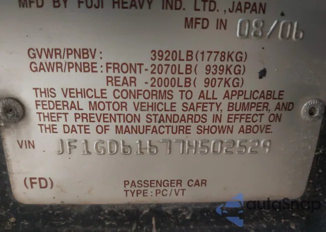 JF1GD61677H502529: 39968499