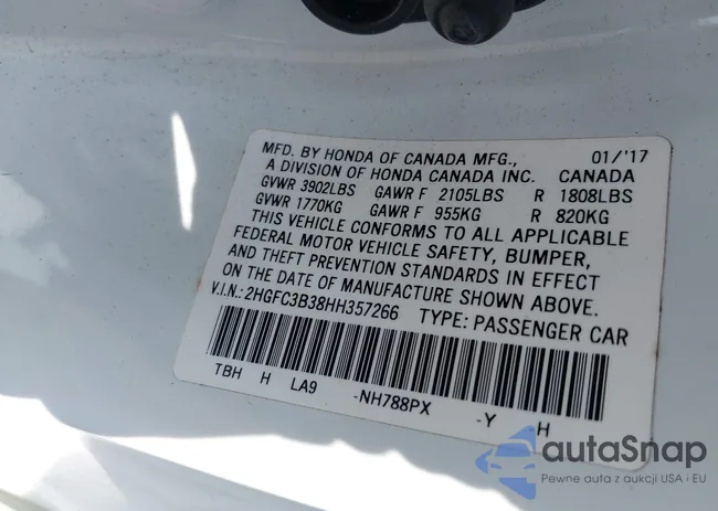 2HGFC3B38HH357266: 39968694