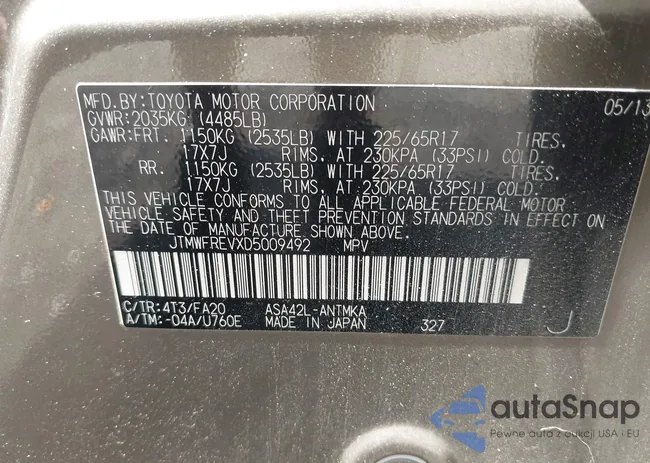 JTMWFREVXD5009492: 39973867