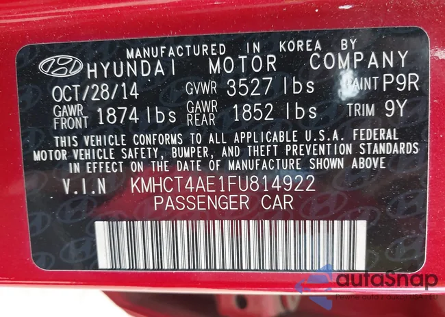 KMHCT4AE1FU814922: 39975870