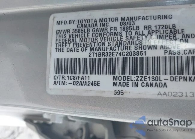 2T1BR32E74C203861: 39978277