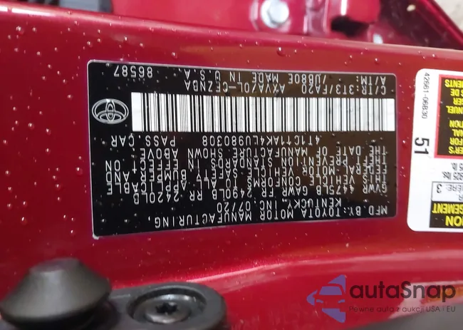 4T1C11AK4LU980308: 39980374