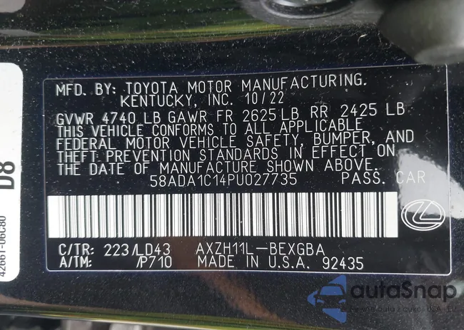 58ADA1C14PU027735: 39980058