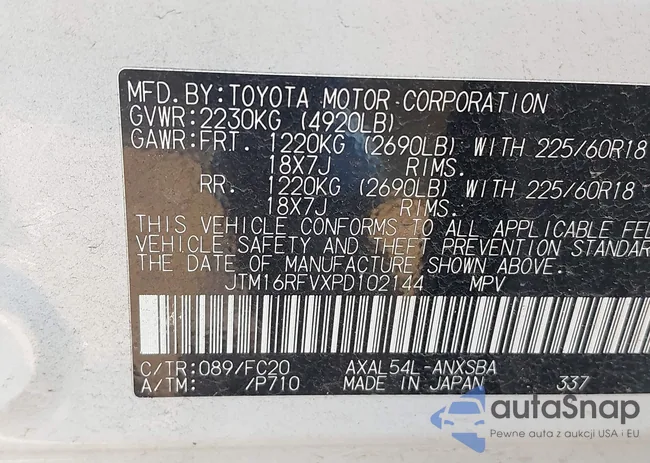 JTM16RFVXPD102144: 39982260