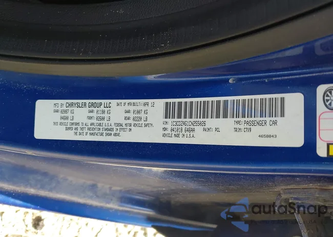 1C3CDZAG1CN255026: 39983853