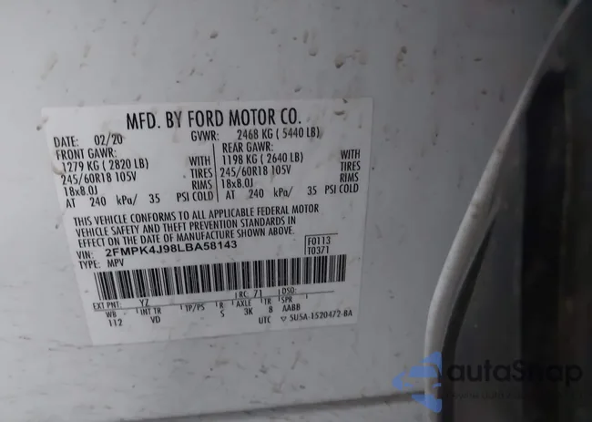 2FMPK4J98LBA58143: 39989967