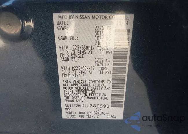 5N1AT2ML4FC786593: 39991600