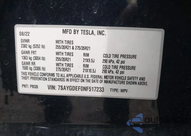 7SAYGDEF0NF517233: 39993170